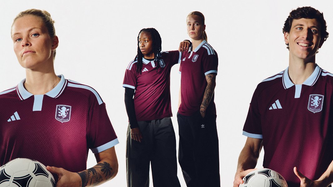 PHOTOS: Aston Villa and Adidas Unveil Stunning New Home Kit